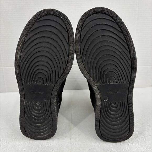 M.Gemi Gaia Boots EU 38 Black Puffer Quilted Plush Lined Italy Water Resistant - Picture 10 of 12